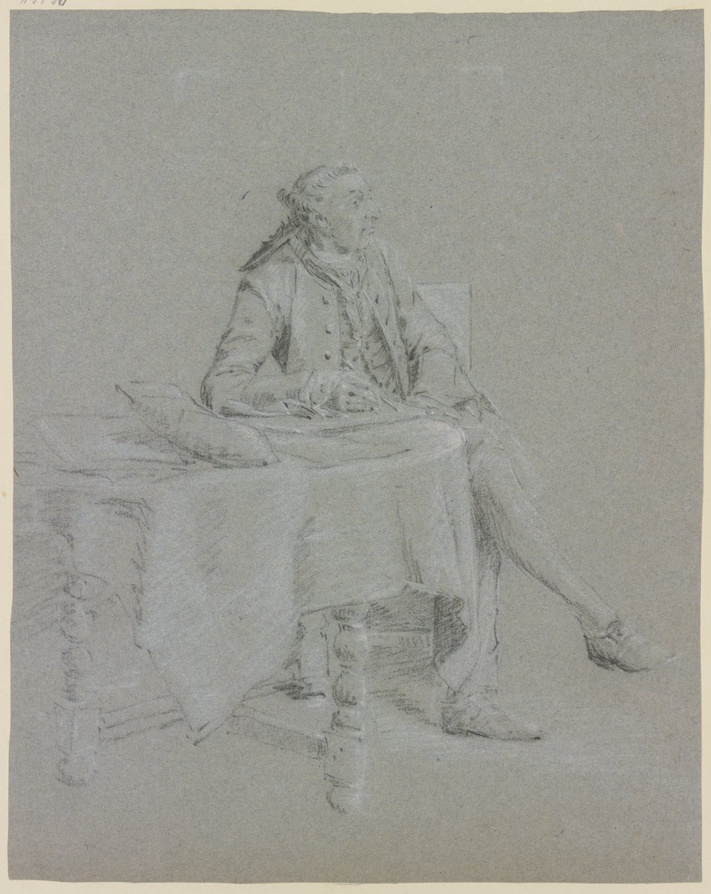 Cavalier Sitting at the Table by Cornelis Troost