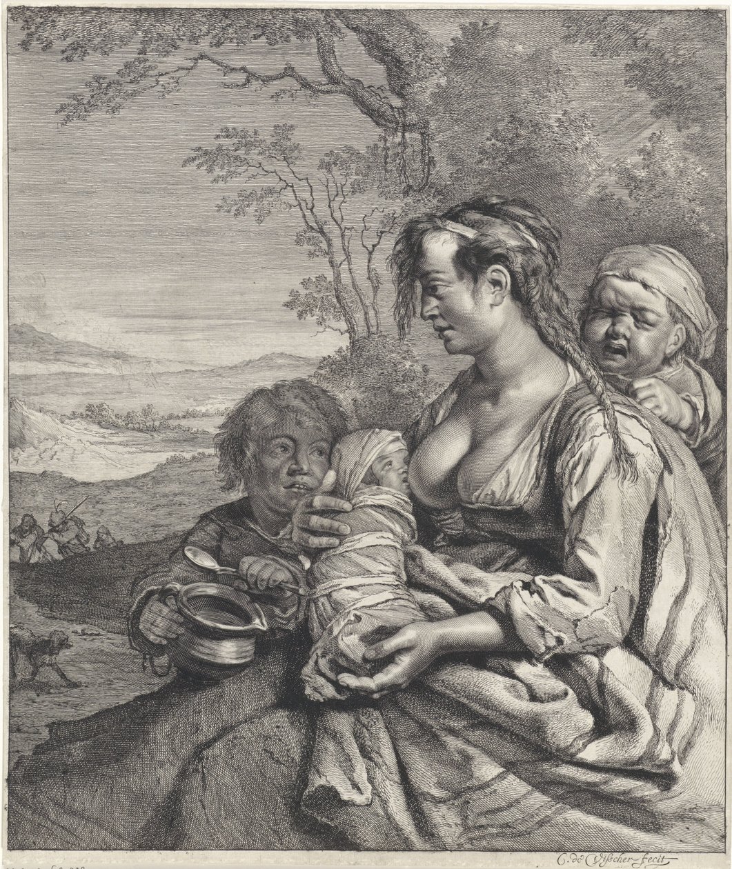 Heidin by Cornelis Visscher (II)