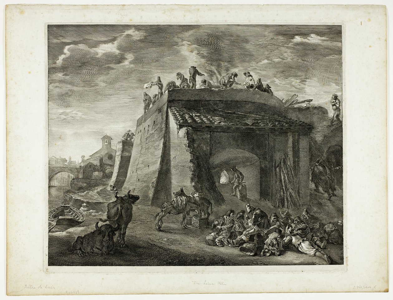 Lime-Kiln (from Cabinet Reynst) by Cornelis Visscher