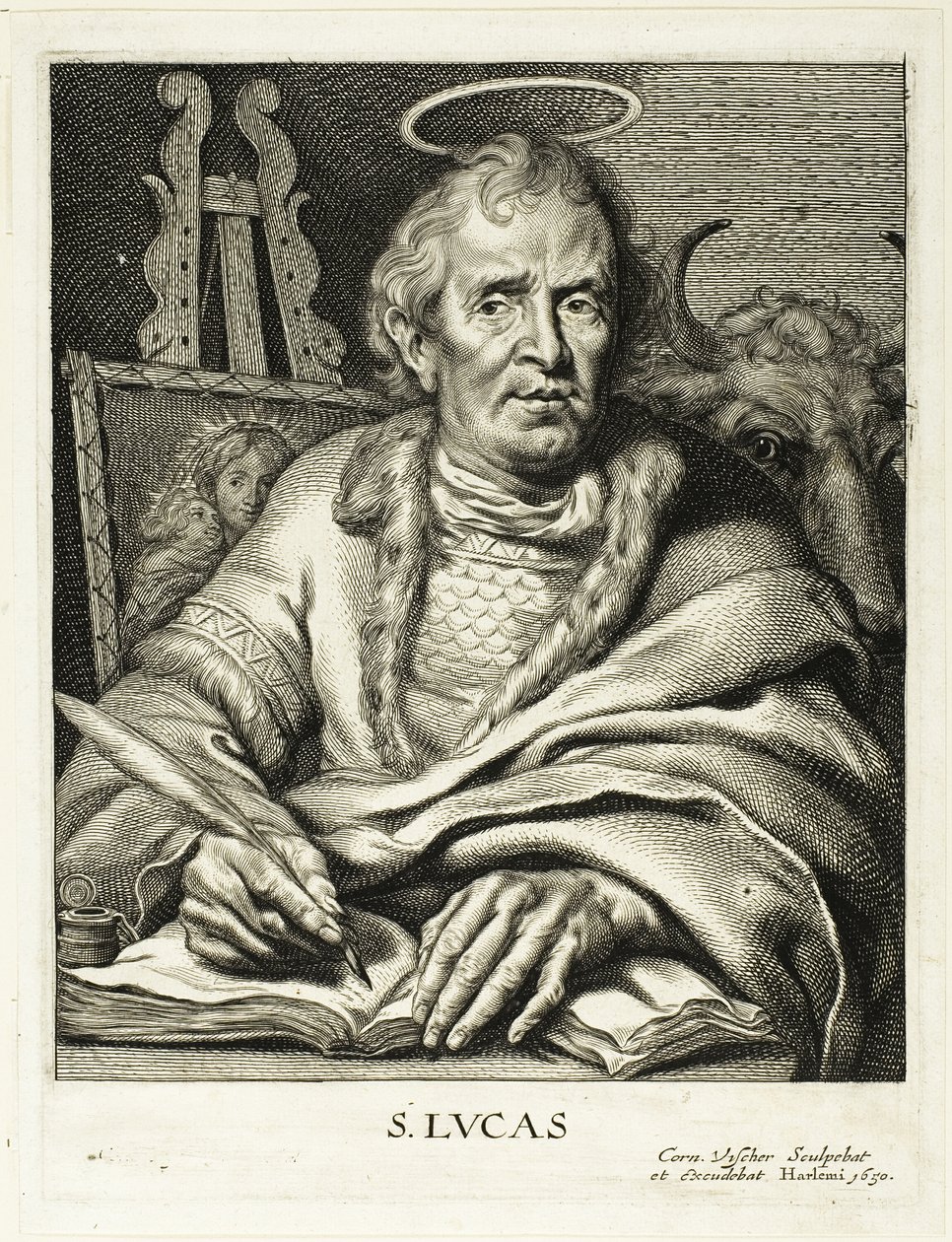 Saint Luke by Cornelis Visscher