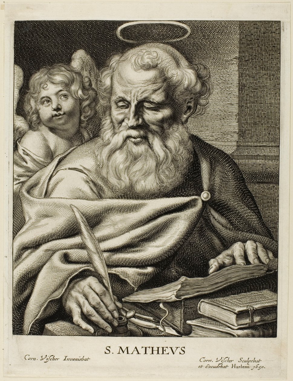 Saint Matthew by Cornelis Visscher