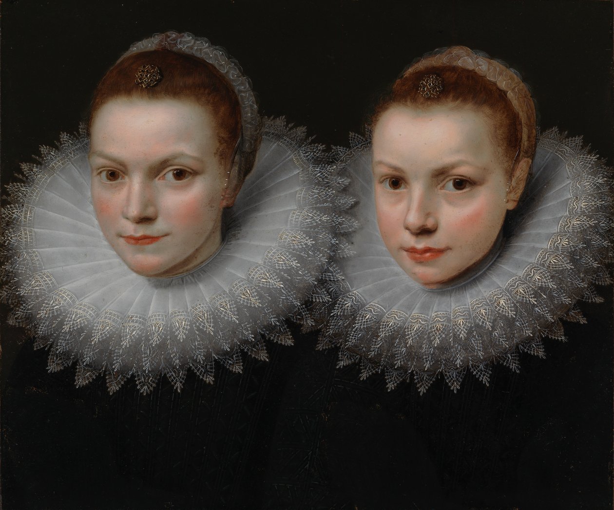 Two Sisters, c.1610-1615 by Cornelis de (attr. to) Vos