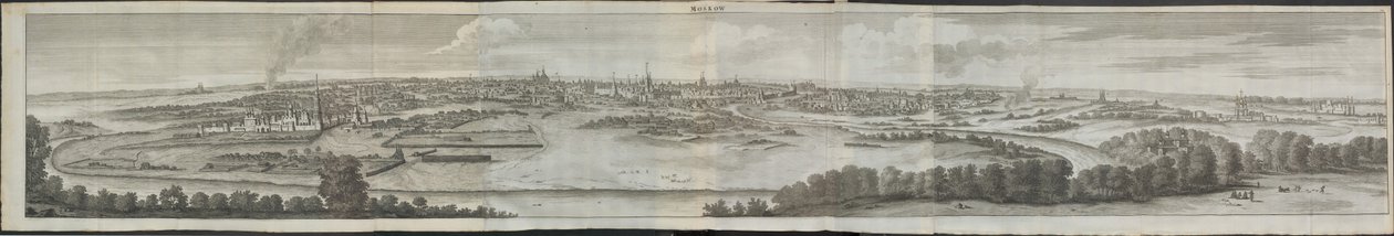 Moscow from: Reizen over Moskovië by Cornelis de Bruijn
