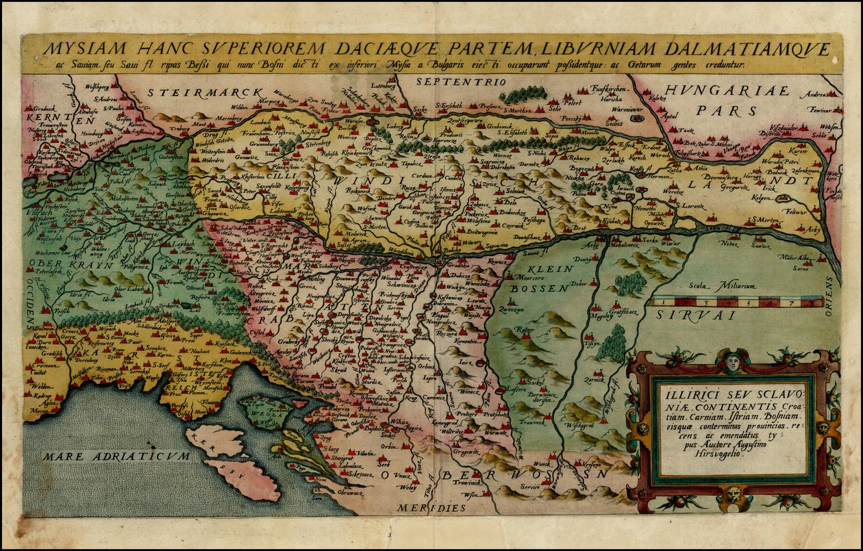 1593 Map of the Northern Balkan by Cornelis de Jode