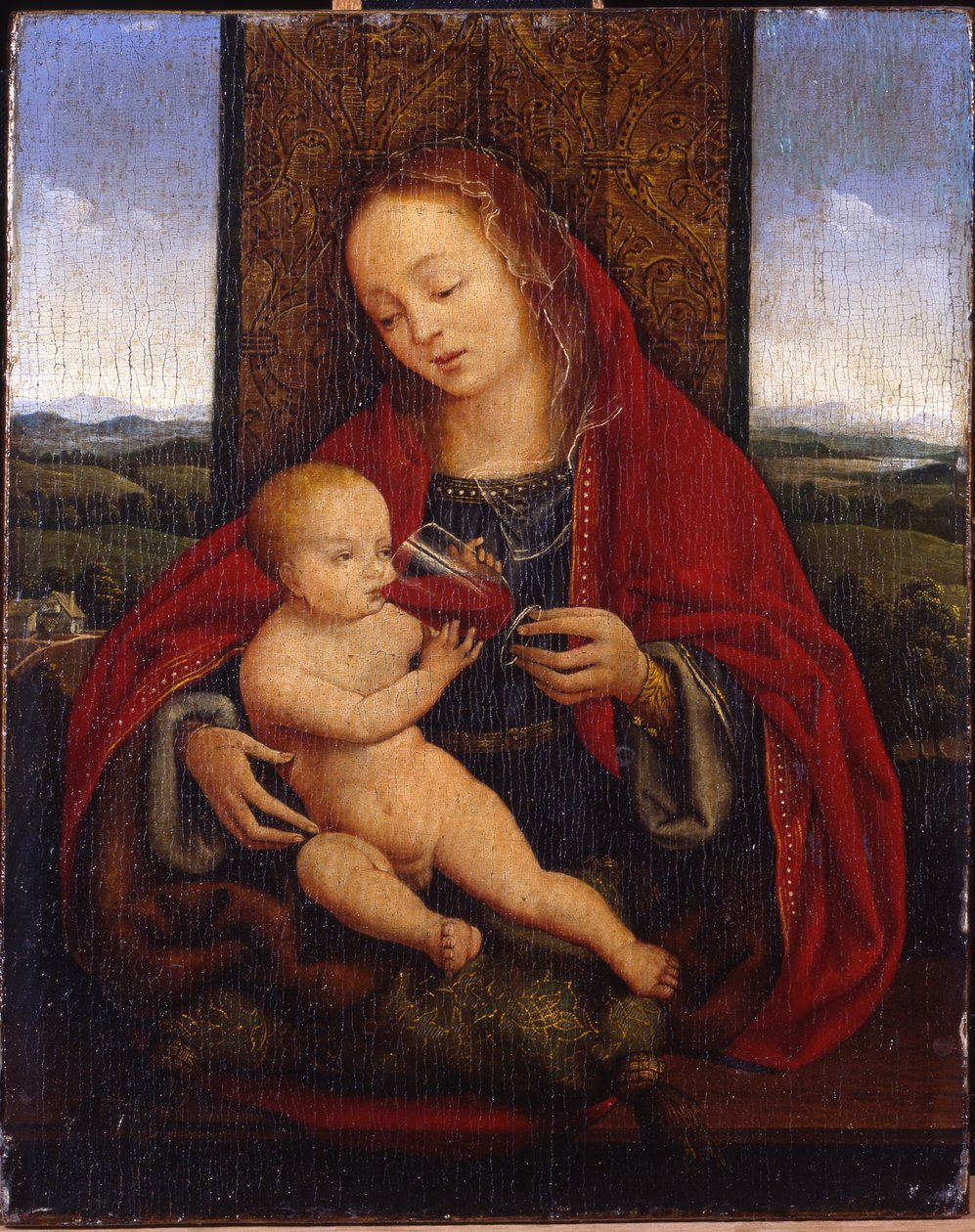 The Madonna and Child Enthroned by Cornelis van Cleve