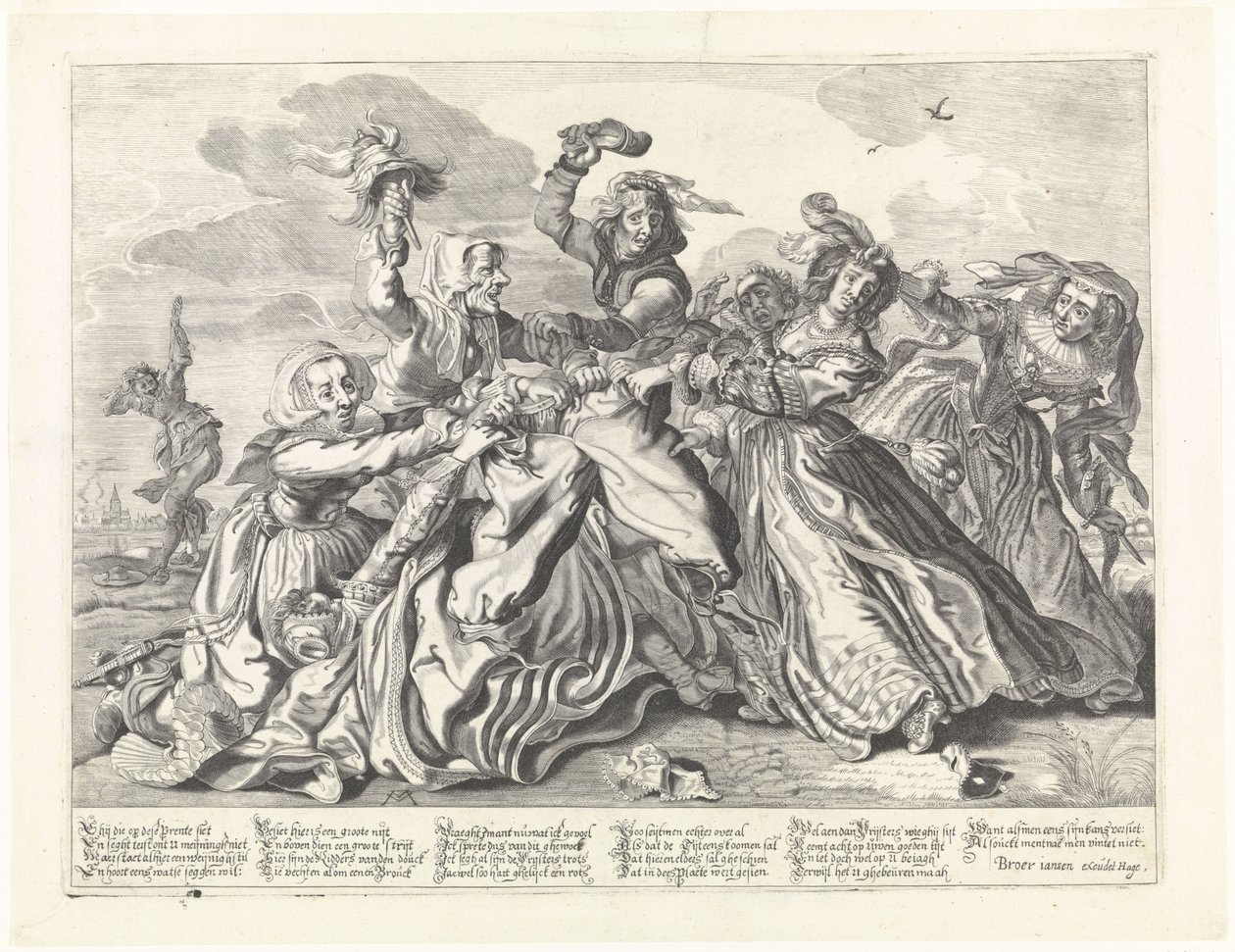 The Struggle for the Trousers by Cornelis van Kittensteyn