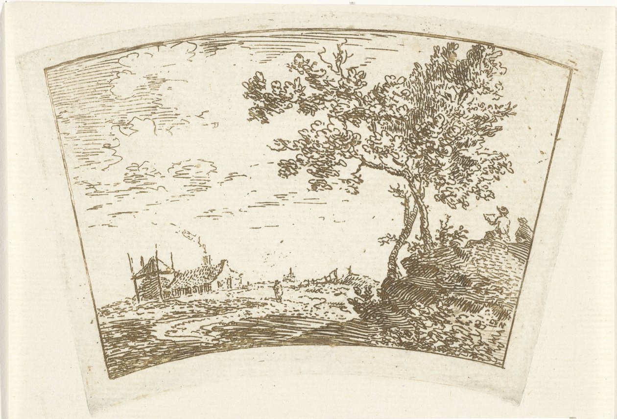 Landscape with a Farmhouse by Cornelis van Noorde