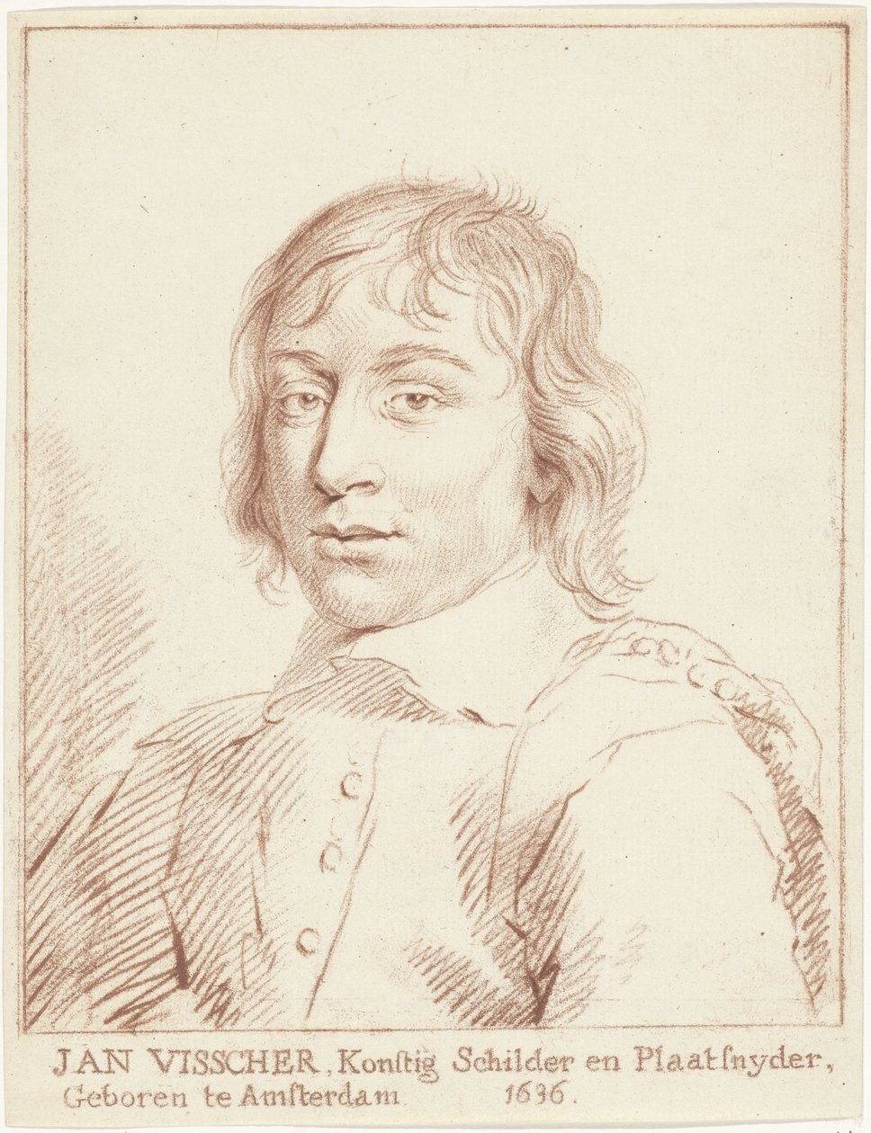 Portrait of Jan de Visscher by Cornelis van Noorde