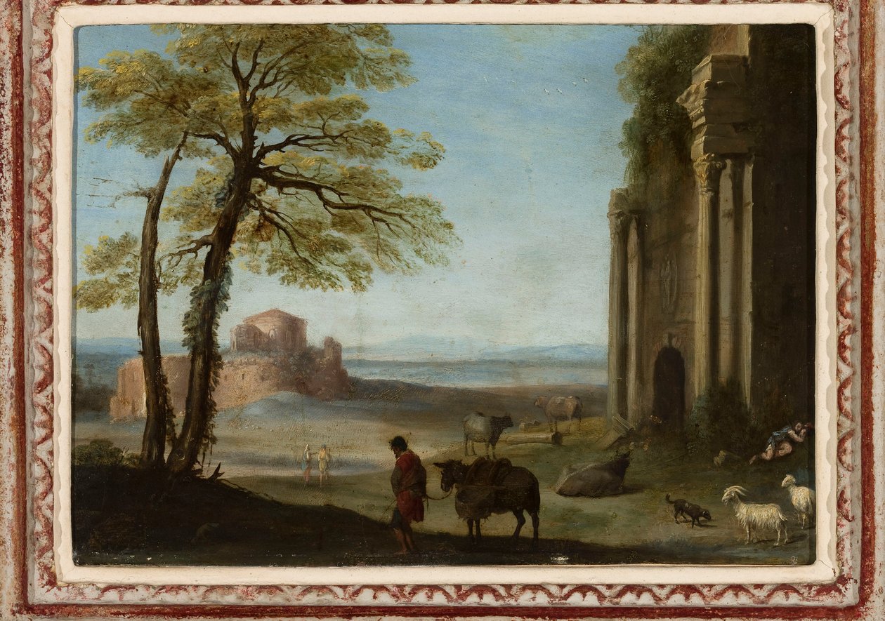 Pastoral Landscape by Cornelis van Poelenburch