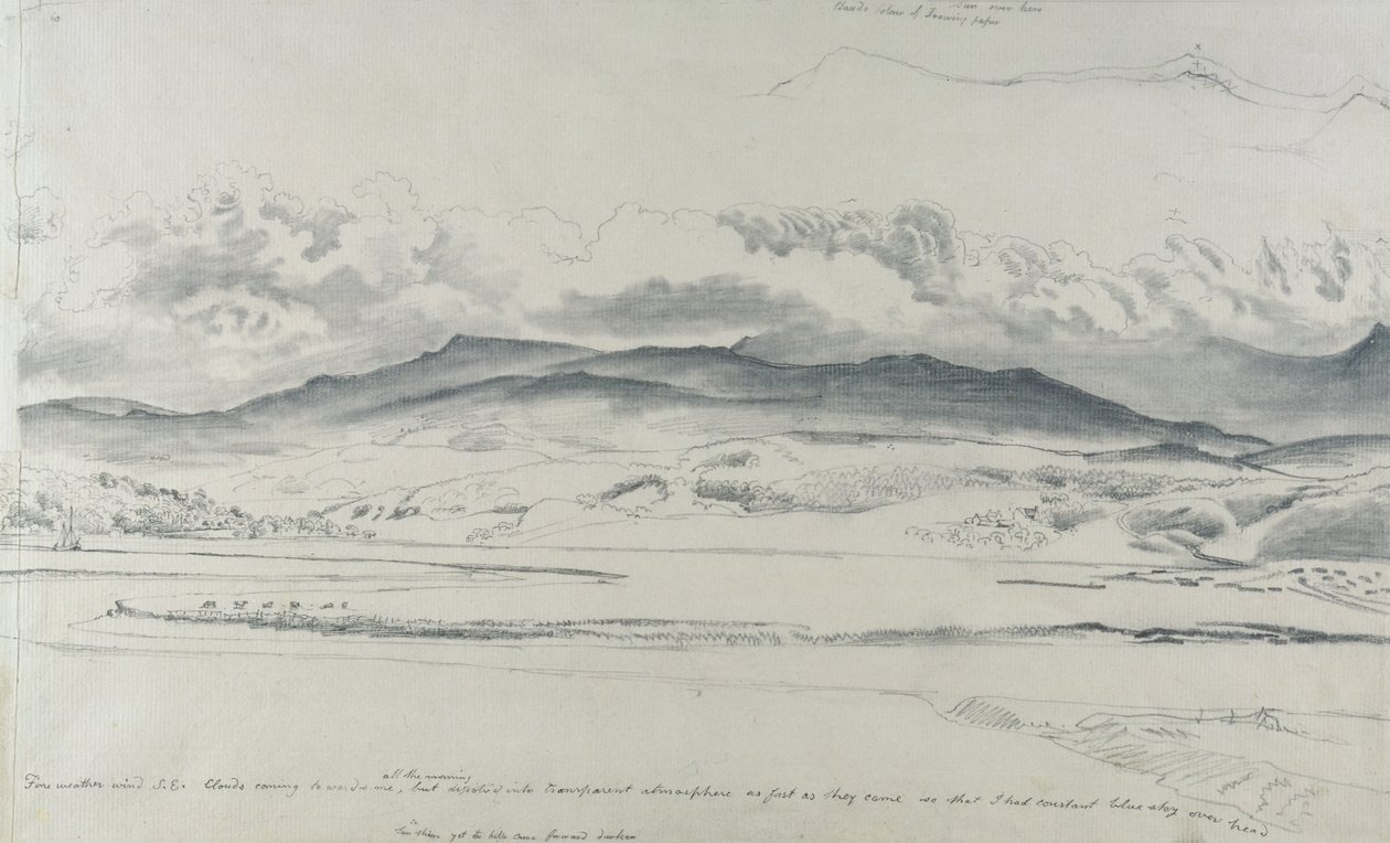 Mountain Panorama in Wales, Cader Idris by Cornelius Varley