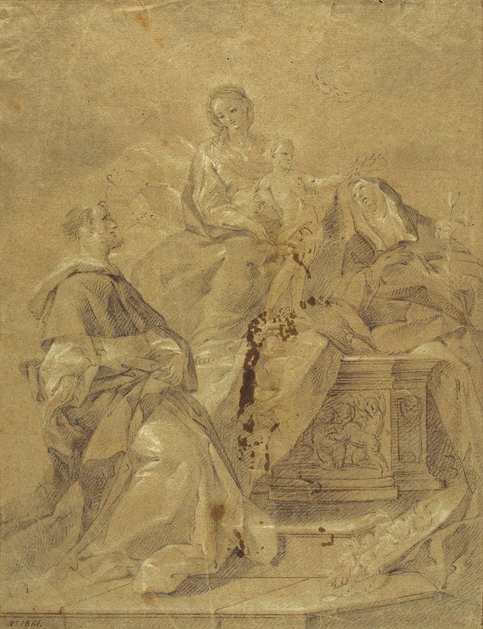 Virgin and Child, Saint Catherine of Siena and Saint Dominic by Corrado Giaquinto