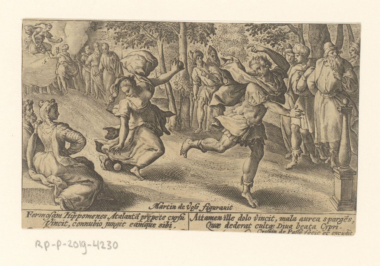 Atalanta en Hippomenes, Metamorphoses of Ovid (series title) by Crispijn van de Passe (I)