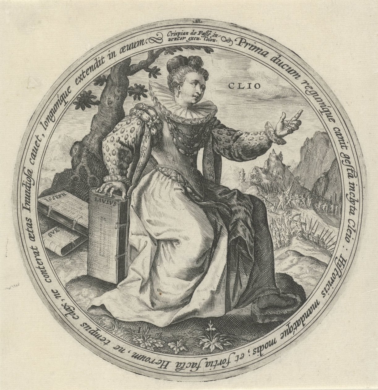 Clio by Crispijn van de Passe (I)