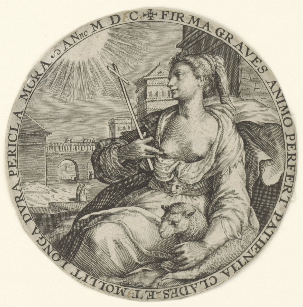 Patience (Theological Virtues) by Crispijn van de Passe (I)