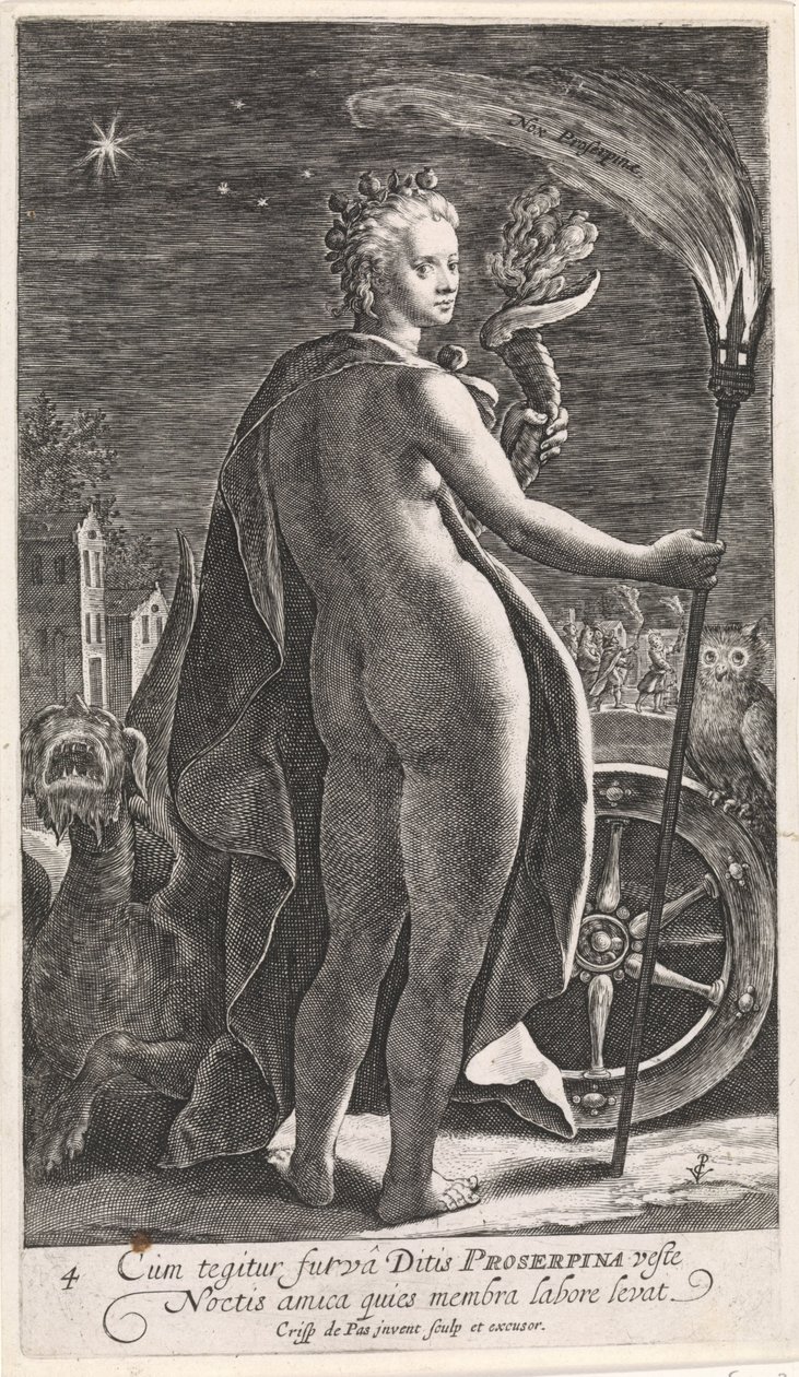 Night (The Four Times of the Day, series title) by Crispijn van de Passe (I)