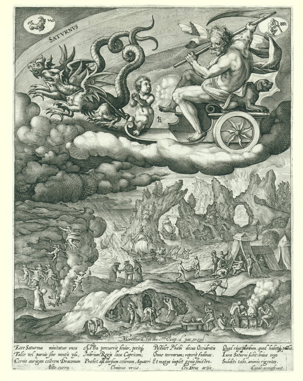 Saturn by Crispijn van de Passe (I)