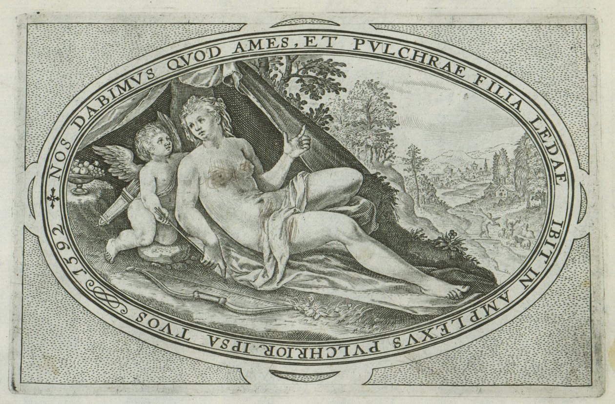 Venus (Gods and Goddesses Involved in the Judgment of Paris) by Crispijn van de Passe (I)
