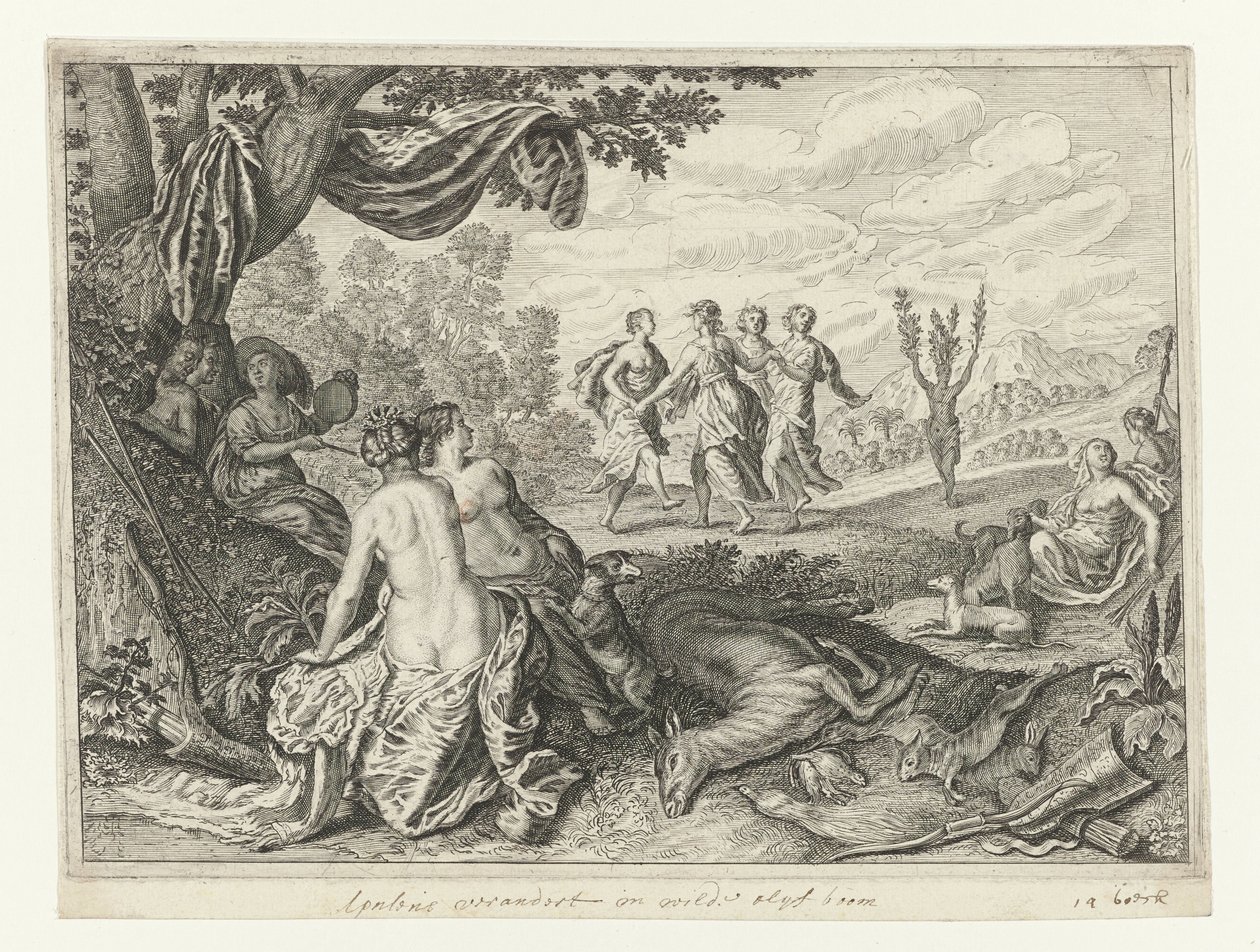 Apulian Shepherd Transformed into an Olive Tree by Crispijn van de Passe (II) (workshop of)