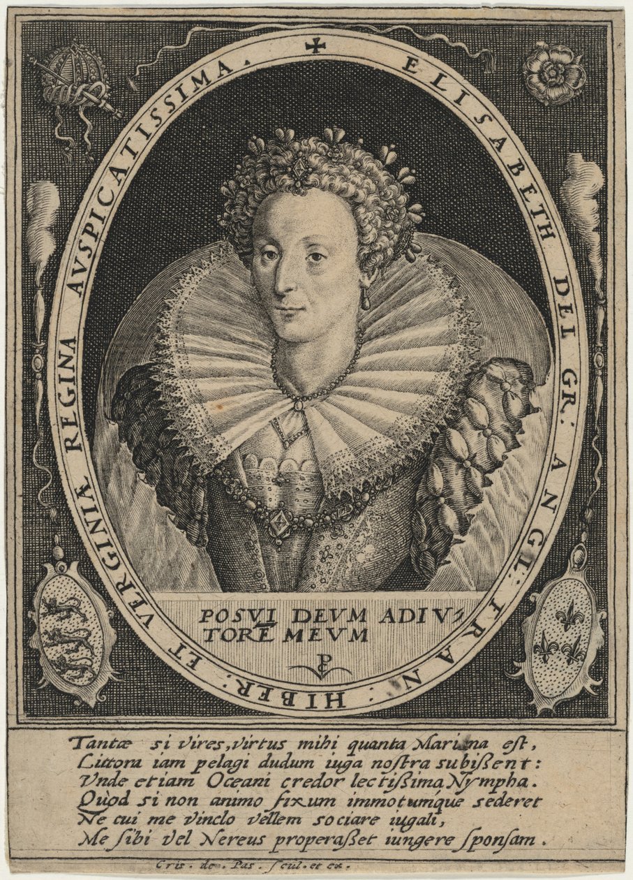 Elizabeth, Queen of England by Crispijn van de Passe I