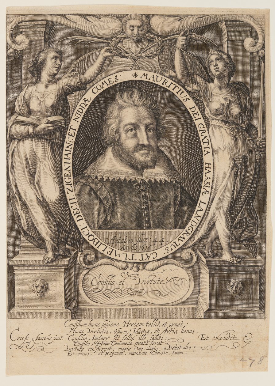 Maurice, Landgrave of Hessen by Crispijn van de Passe I