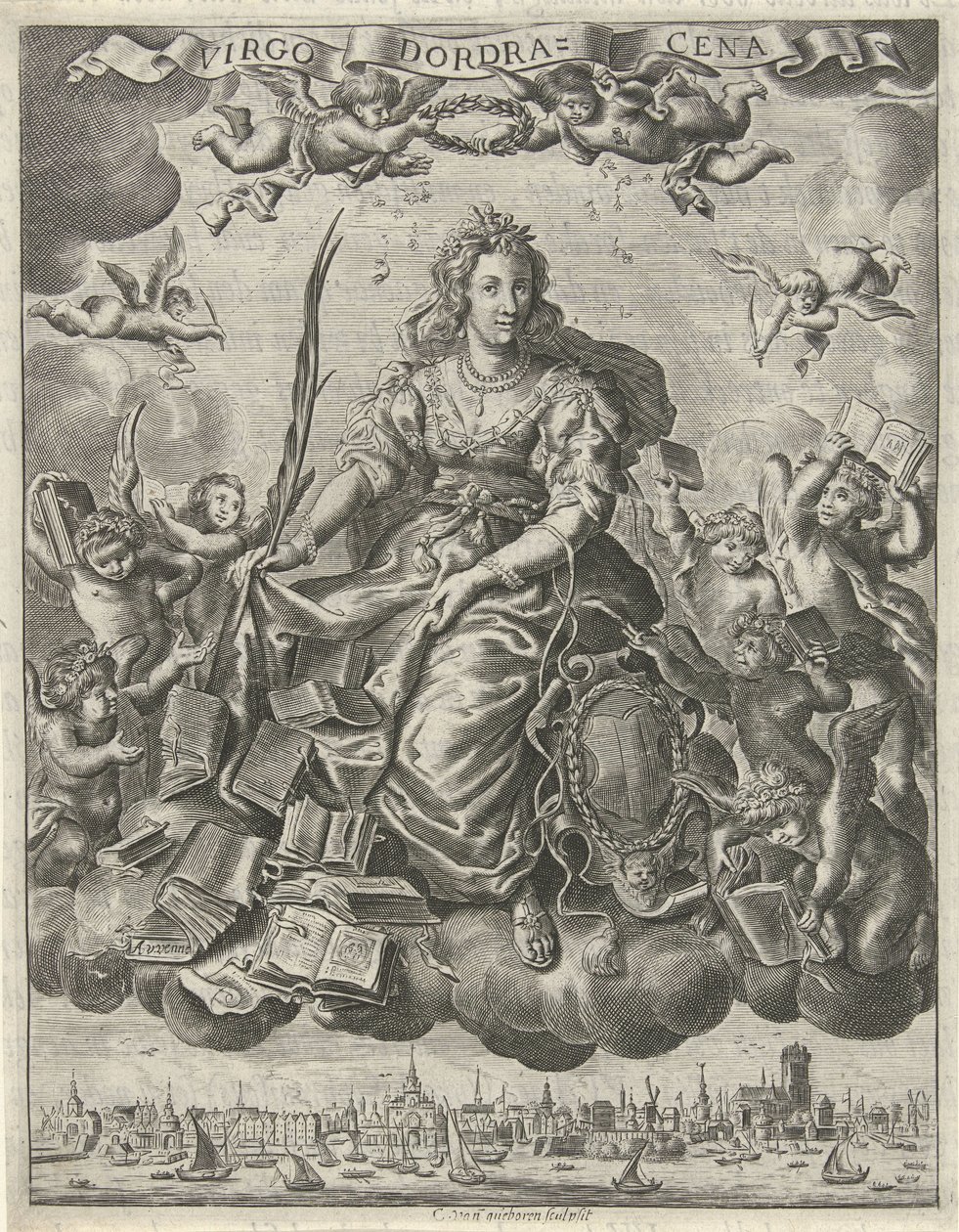 Title Page for 's Werelts begin, midden, eynde besloten in den trov ...