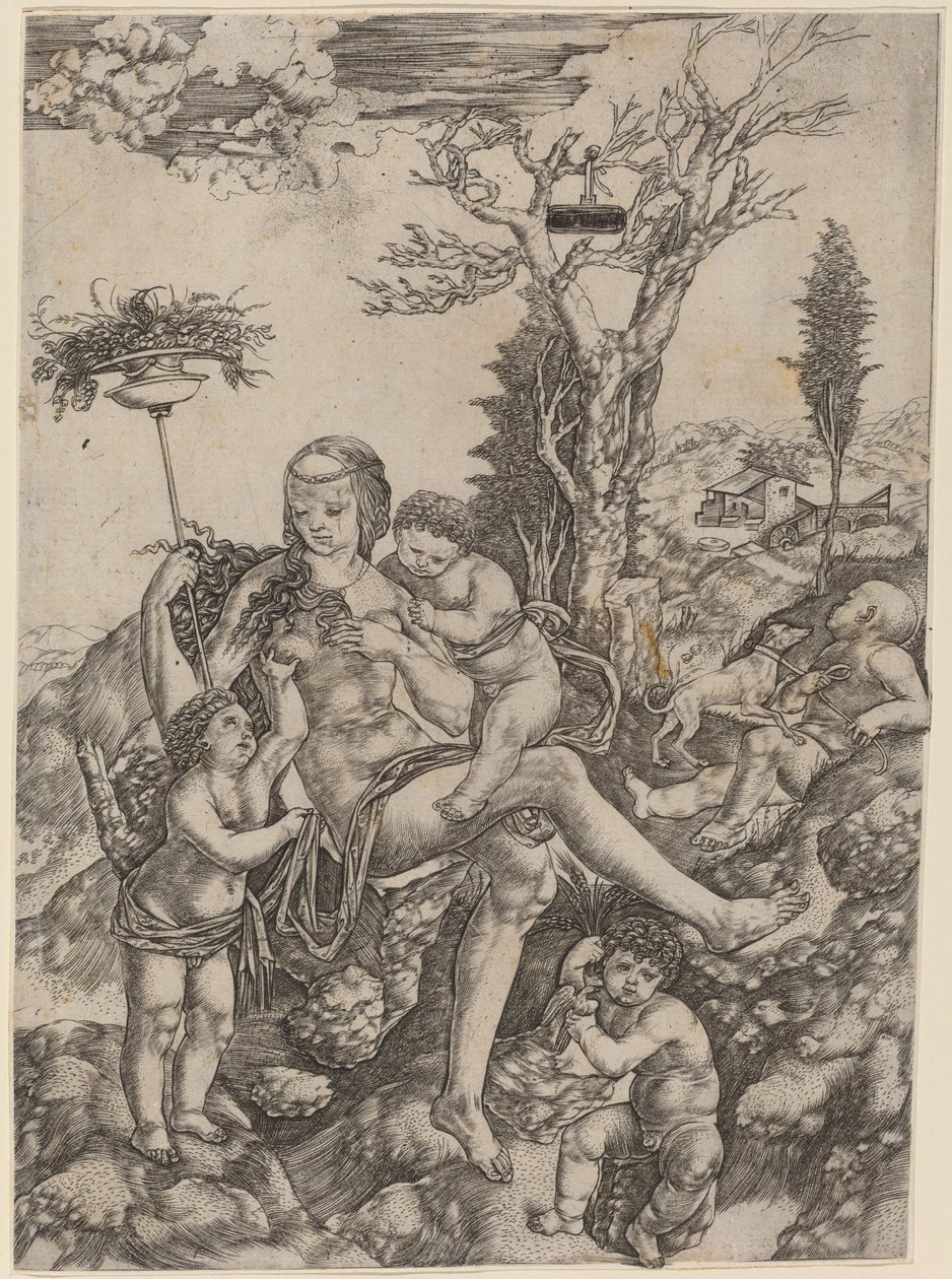 Allegory of Mother Earth by Cristofano Robetta
