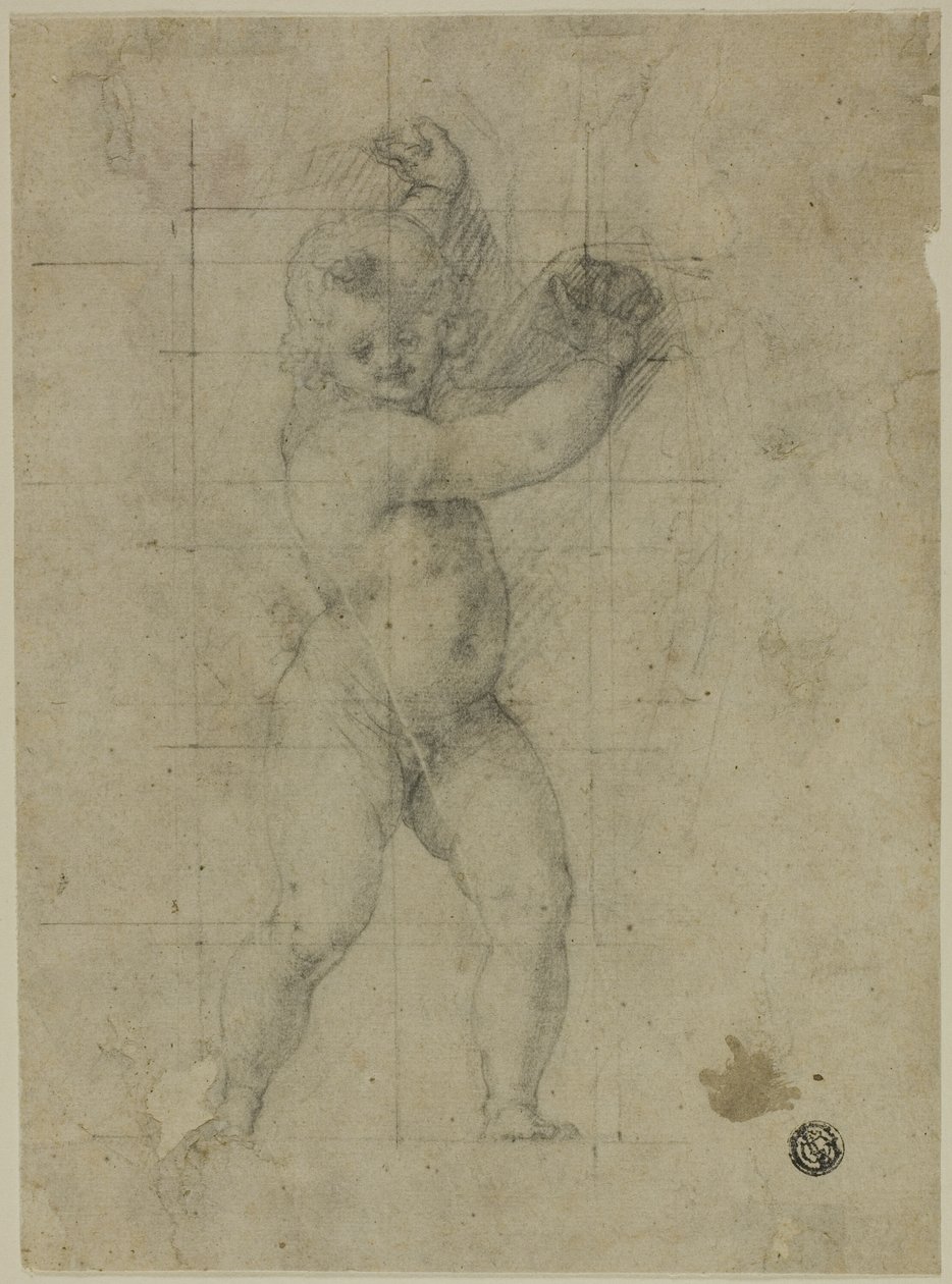 Putto with Raised Arms by Cristoforo Roncalli