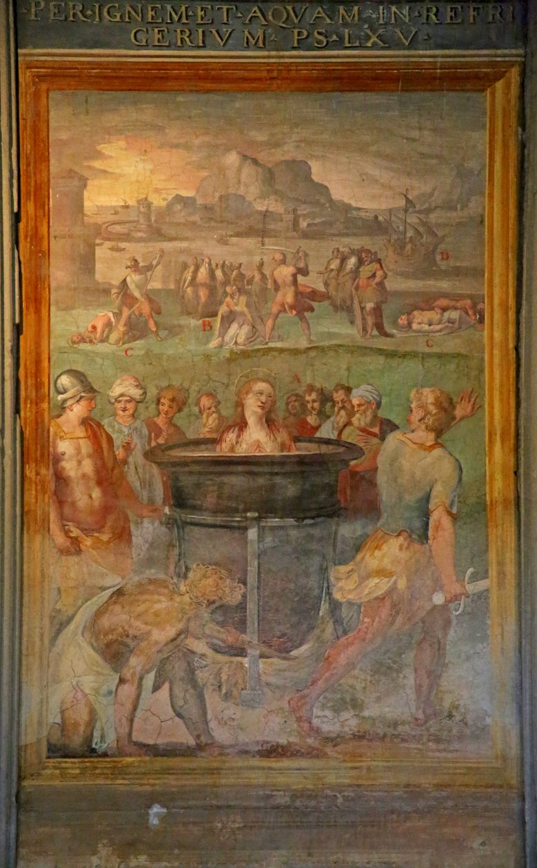 A Female Saint is Boiled Alive by Cristoforo and Tempesta, Antonio Roncalli