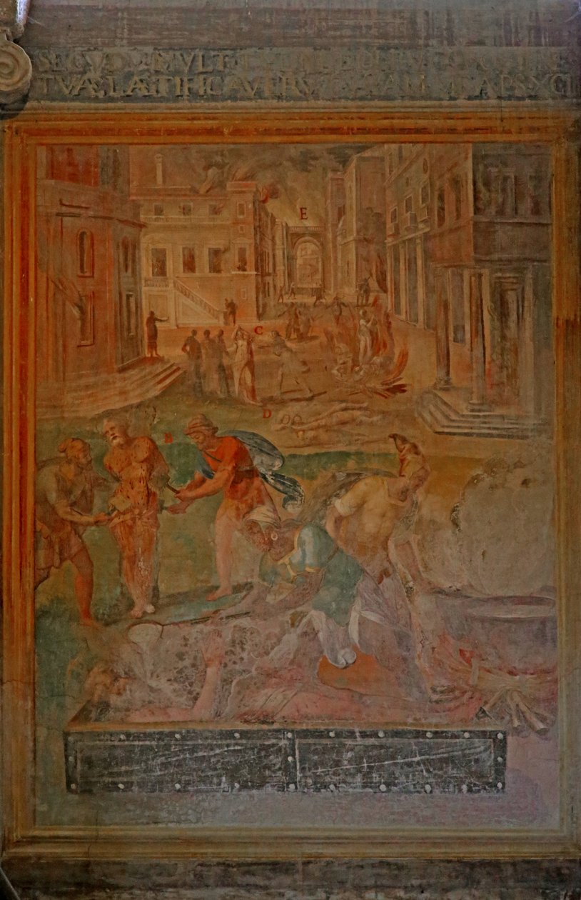 Martyrdom and mutilation of various saints