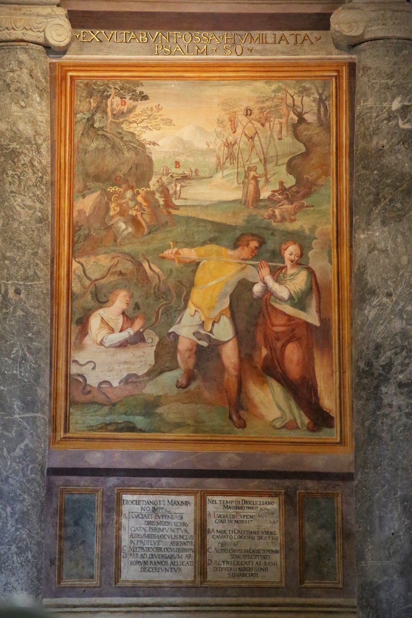 Martyrdom of St Lucy and St Euphemia of other saints by Cristoforo and Tempesta, Antonio Roncalli
