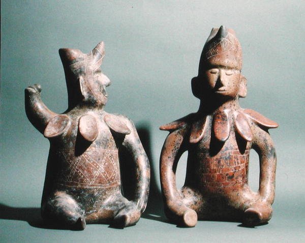 Two Statuettes from Colima, Mexico, 300 BC - 500 AD by Culture Colima