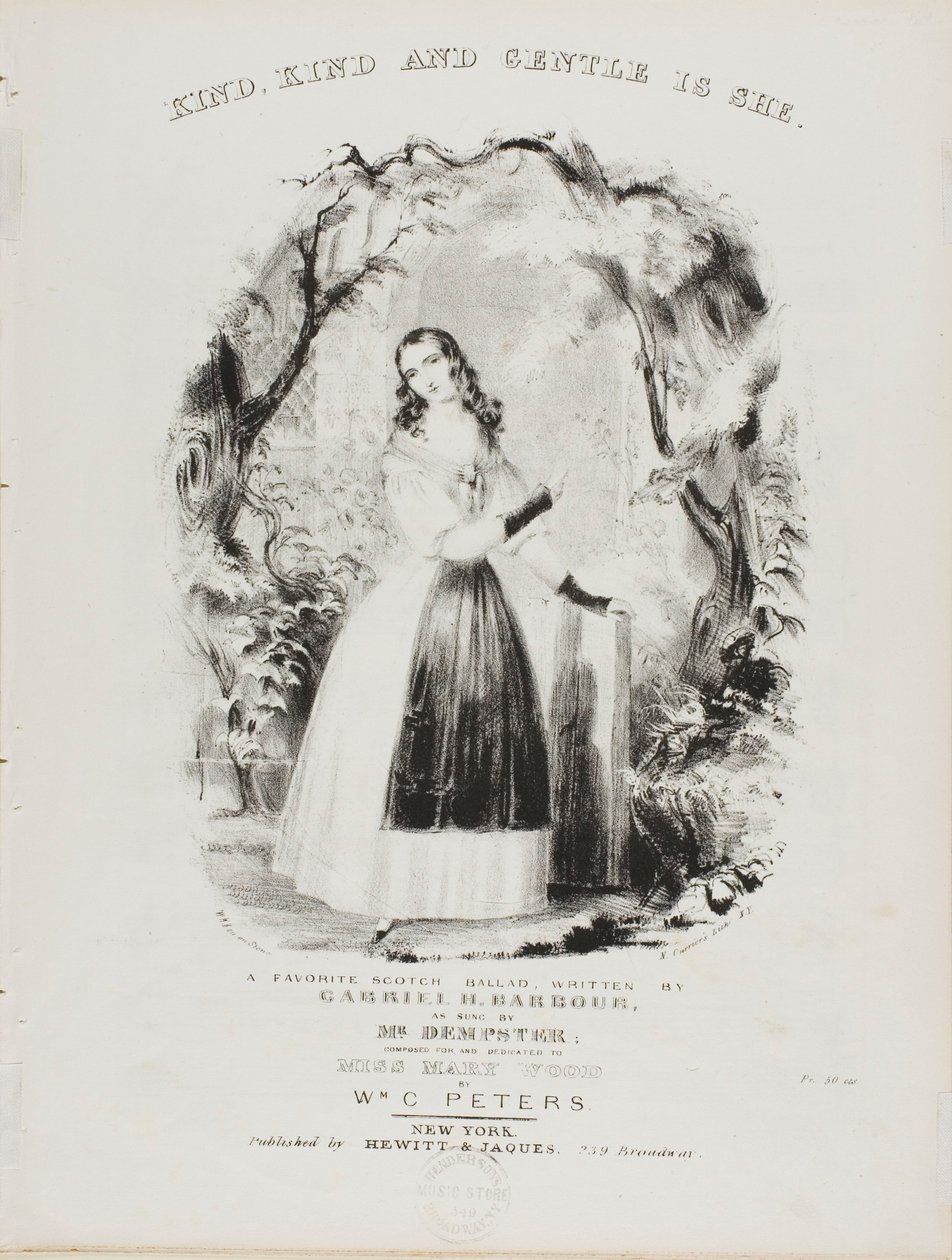 Kind, Kind and Gentle is She by Currier and Ives