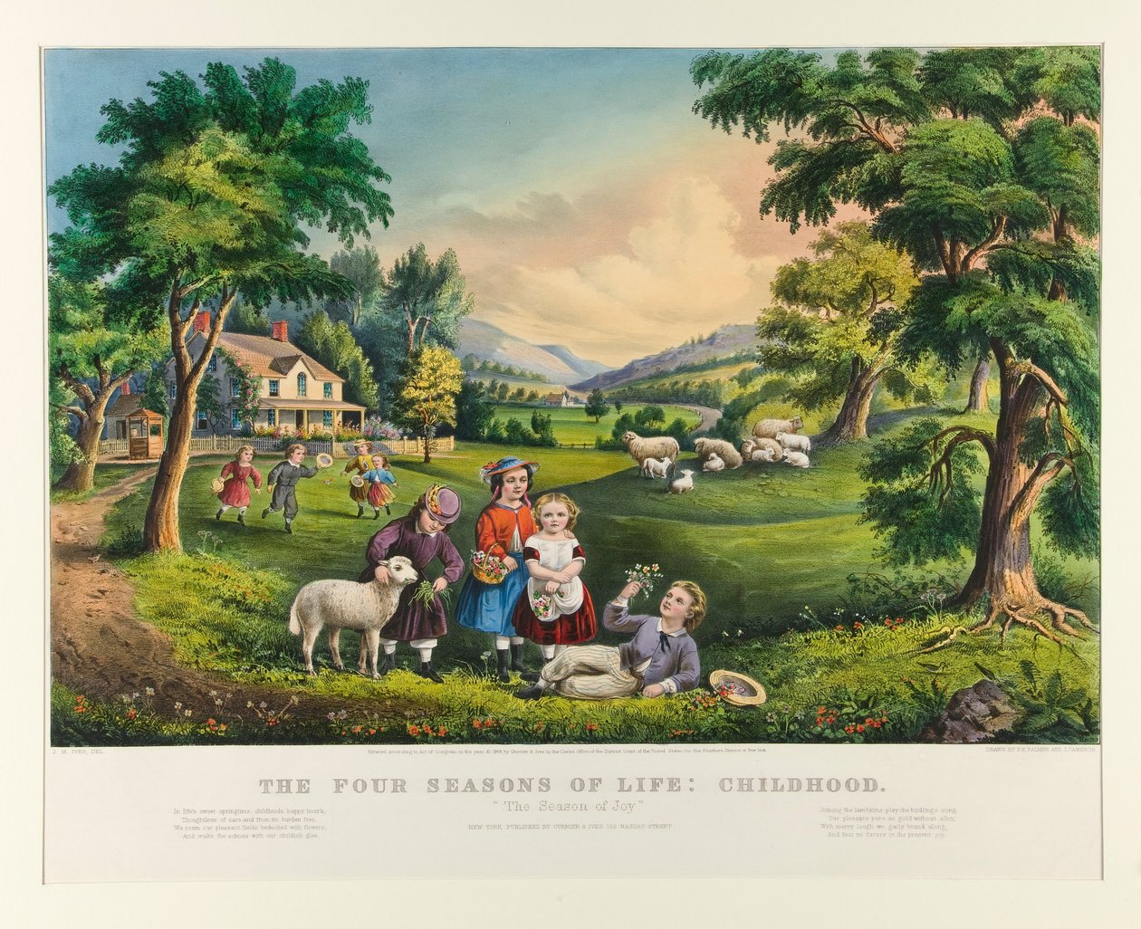 The Four Seasons of Life: Childhood by Currier and Ives