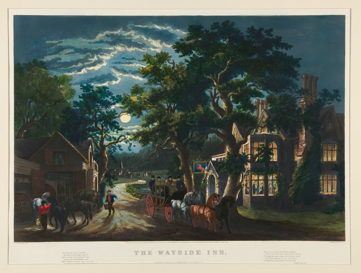 The Wayside Inn by Currier and Ives