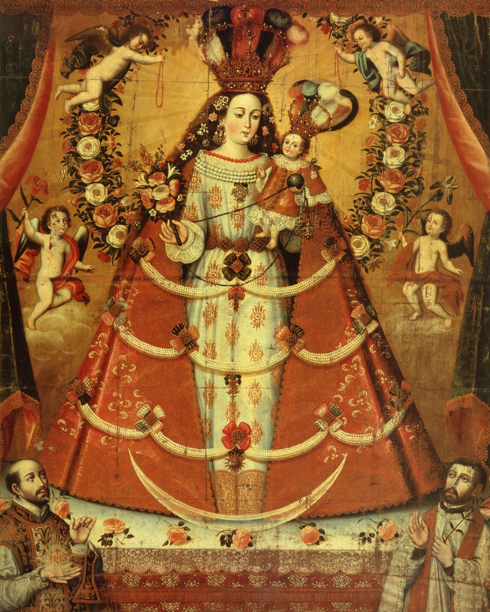 Our Lady of the Rosary by Cuzco School