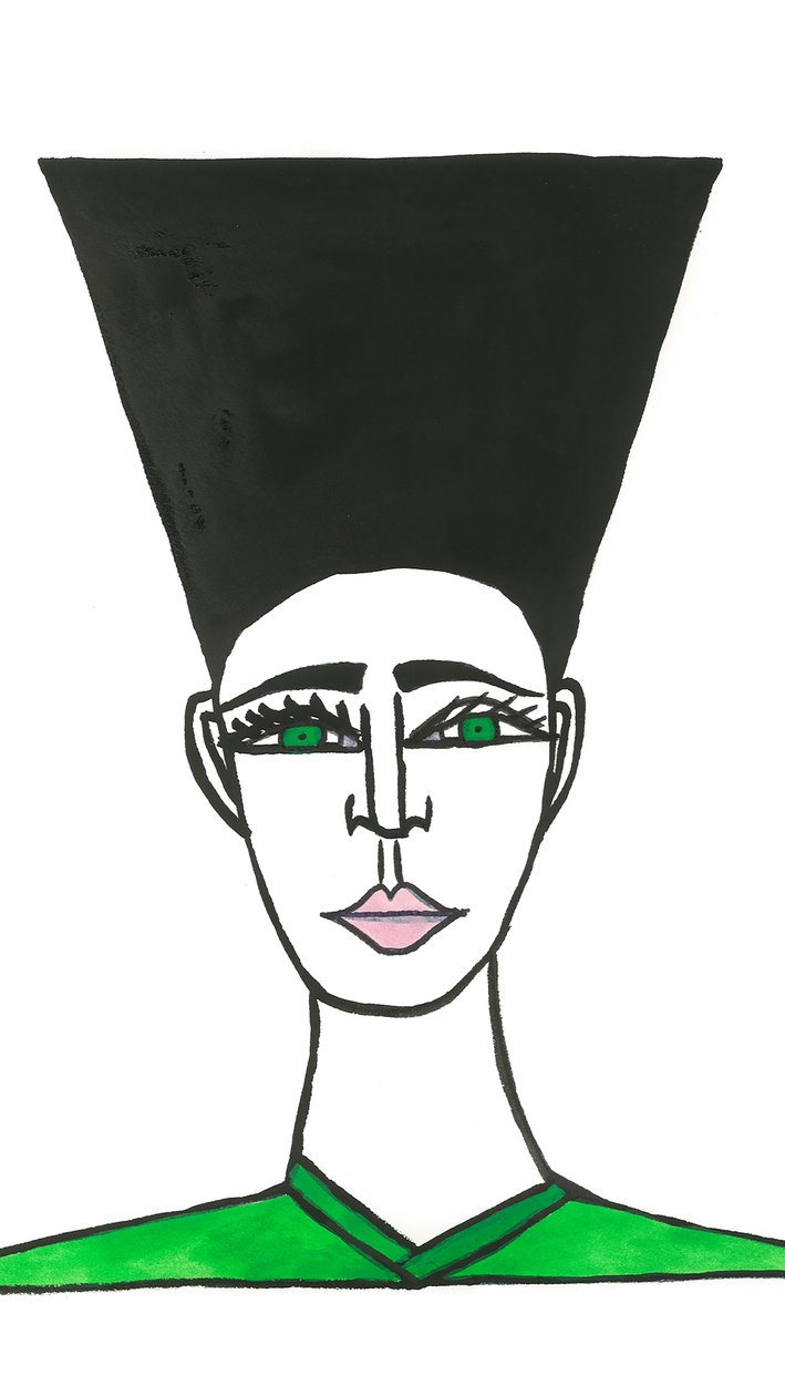 Afro Hair, 2024 by Daisy de Villeneuve
