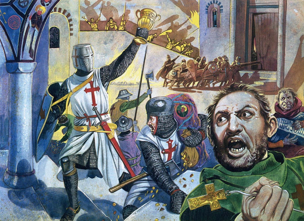 Crusaders Looting Constantinople by Dan Escott