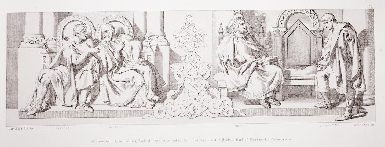 William Begs for the Aid of Philip I of France and Baldwin, Earl of Flanders, from 