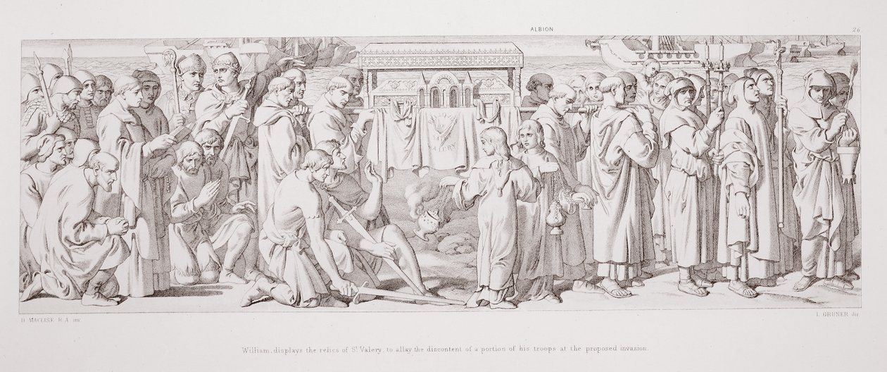 William Displays the Relics of St. Valery, to Allay the Discontent of a Portion of His Troops at the Proposed Invasion, from 