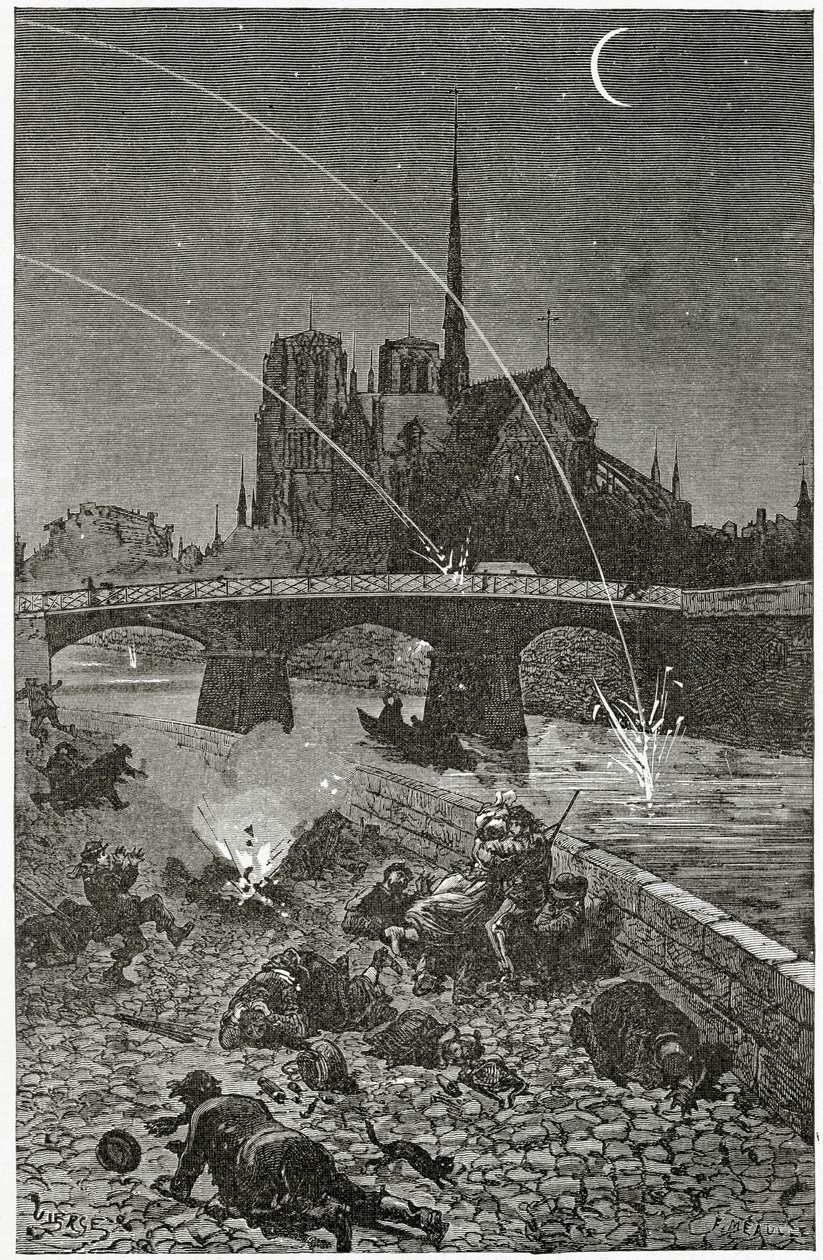 Paris under Fire by Daniel Urrabieta Vierge