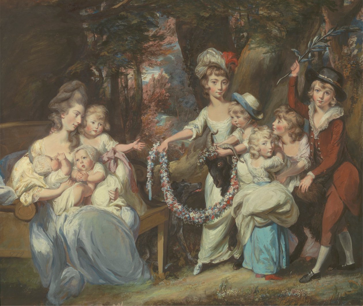Mrs. Justinian Casamajor and Eight of her Children by Daniel Gardner