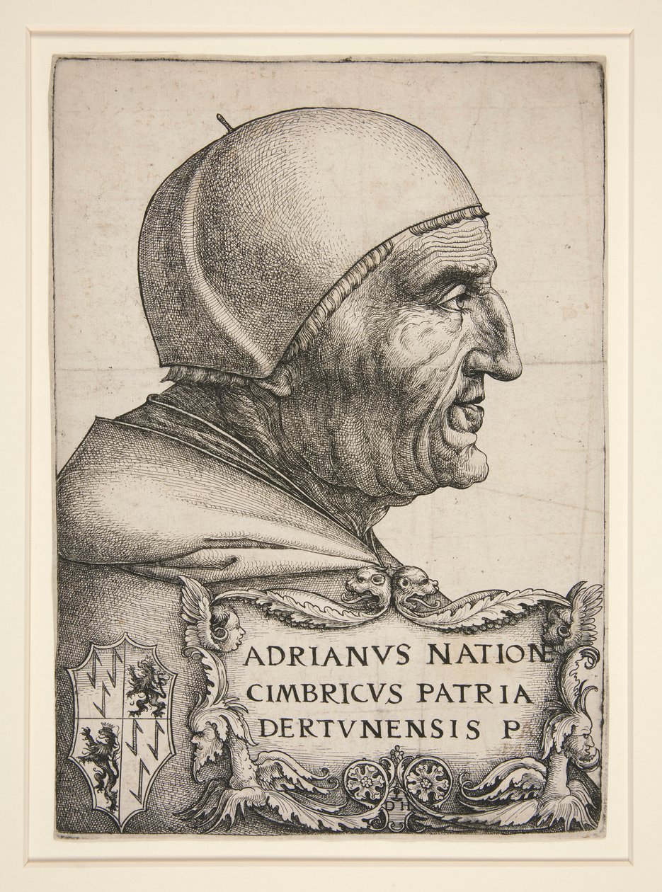Portrait of Adrian VI (Hadrian VI, Pope 1522-1523) by Daniel Hopfer
