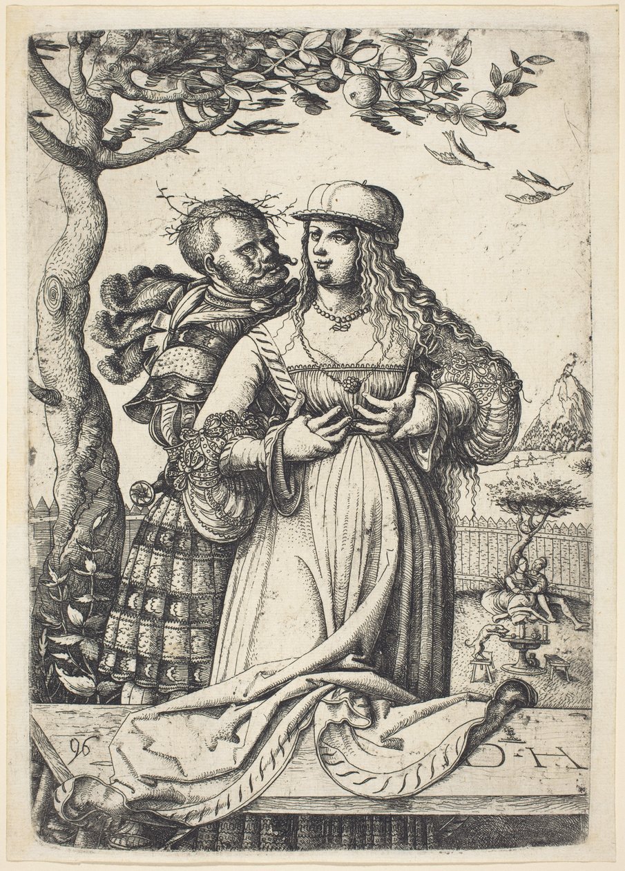 Soldier Embracing a Woman by Daniel Hopfer