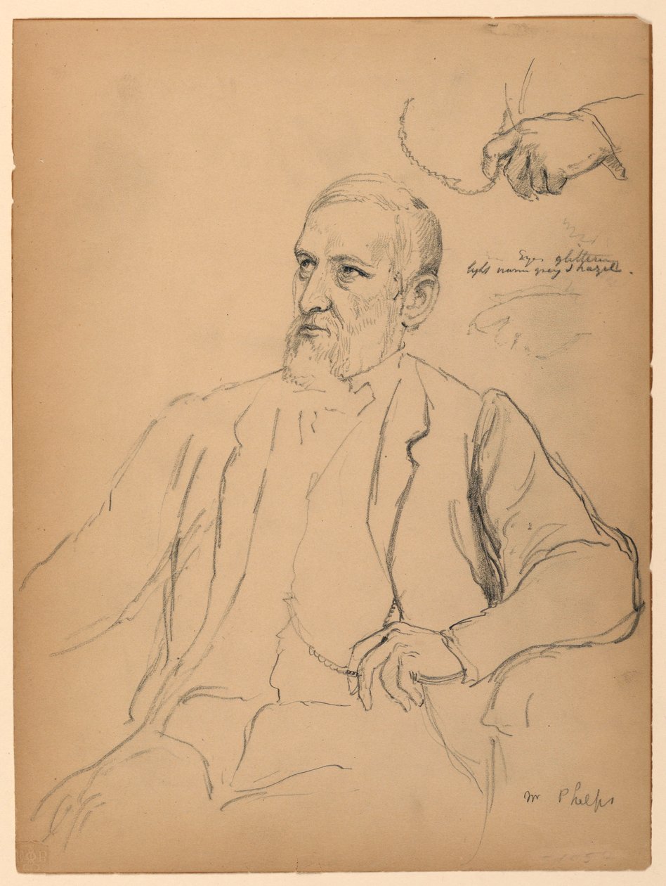 John Jay Phelps Seated, S, 1863 by Daniel Huntington