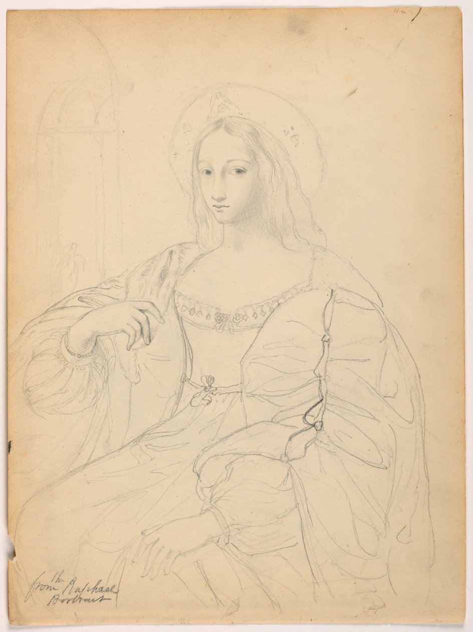 Seated Figure in Court Dress After Raphael