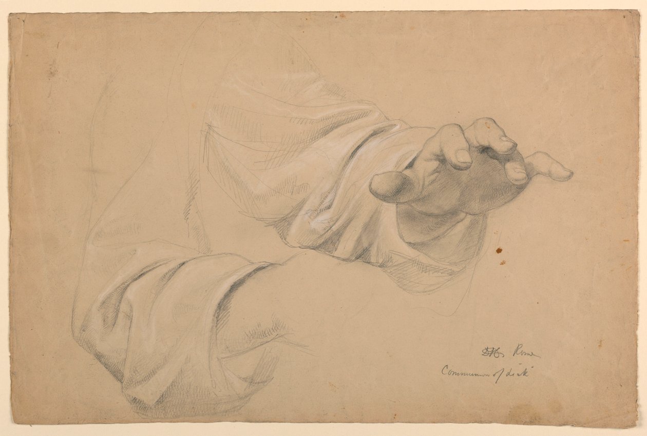 Study for "Communion of the Sick", 1844 by Daniel Huntington