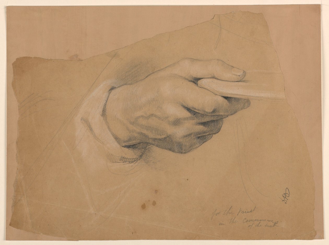 Study for "Communion of the Sick", 1844 by Daniel Huntington