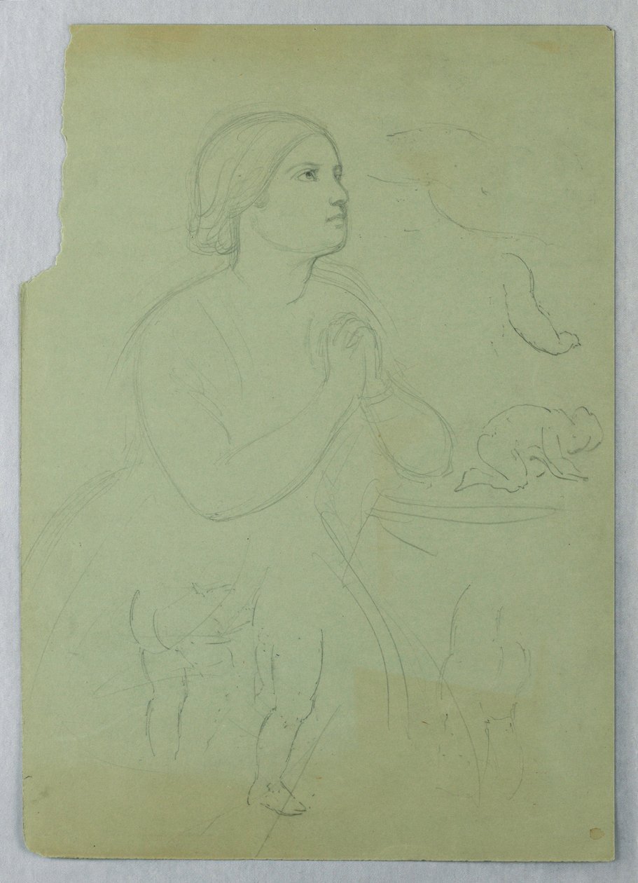 Study for "Communion of the Sick", 1845 by Daniel Huntington