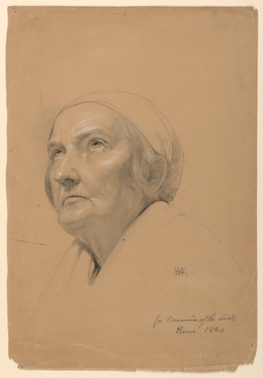 Study for "Communion of the Sick", 1844 by Daniel Huntington