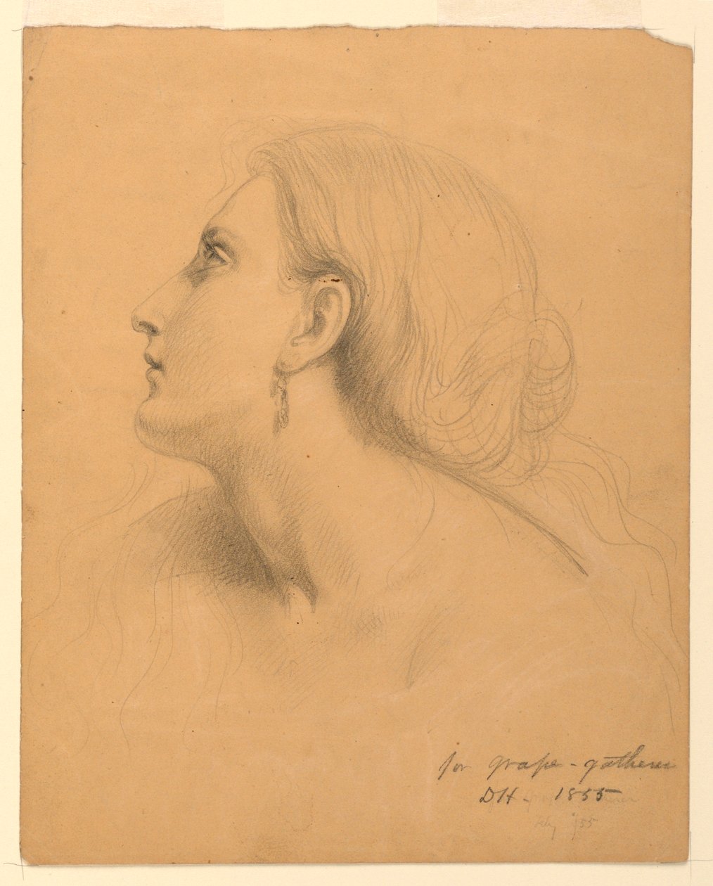 Study for "Grape Gatherers", July 1855 by Daniel Huntington